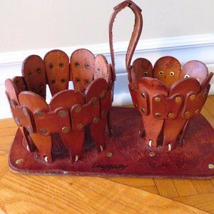 Vintage Matera yerba mate carrier, made in Uruguay, carrier for tea ,souvenir,